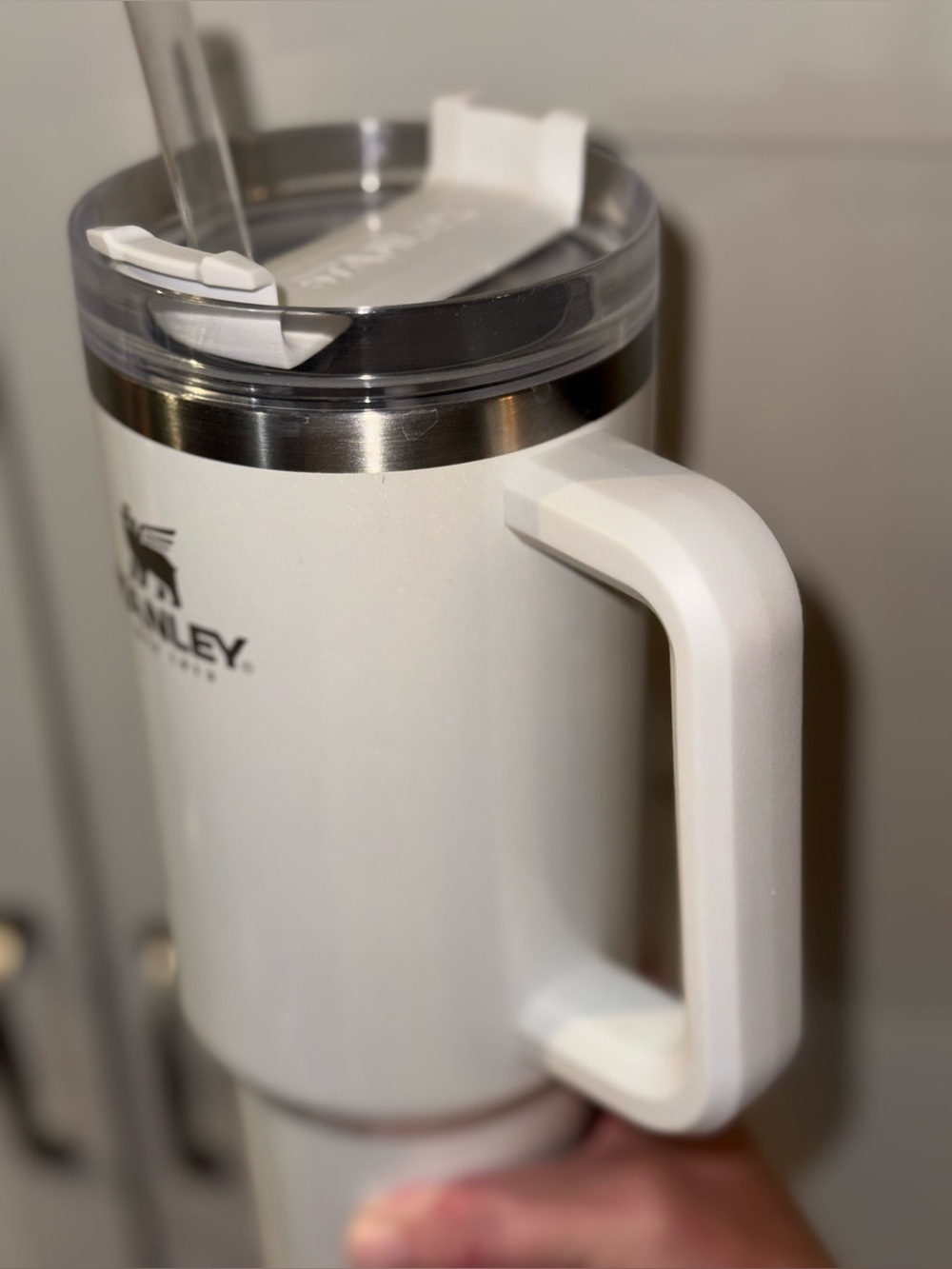 RARE Stanley 1st GEN OG White 40 oz Adventure Quencher Stainless Steel Tumbler - Picture 4 of 7